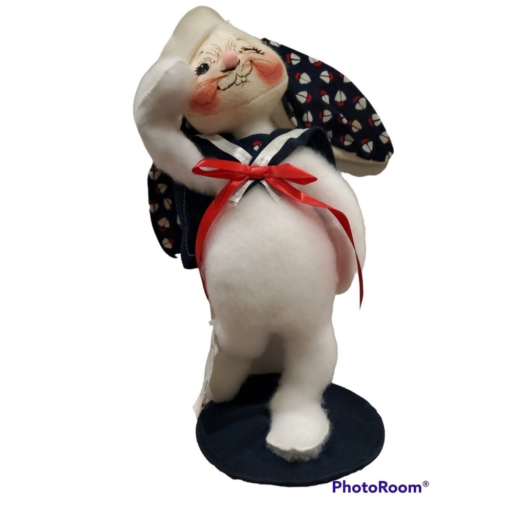 NWT Annalee 12" Sailor boy Doll Red White Blue On Stand #067401